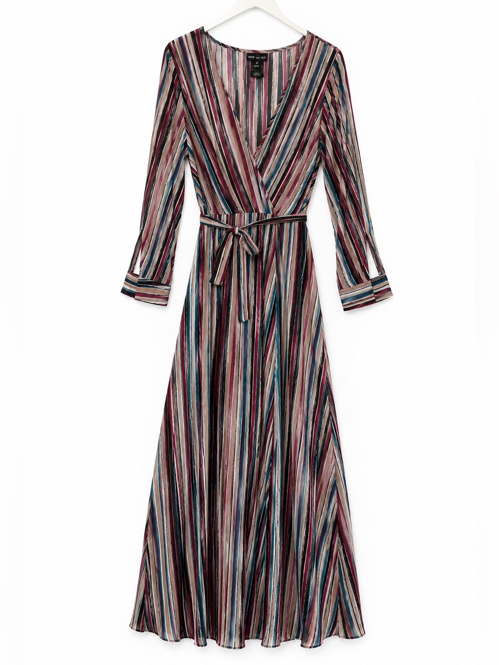 Kate and Lily Striped Wrap Maxi Dress Size 14 | Resort Garden Summer Wedding